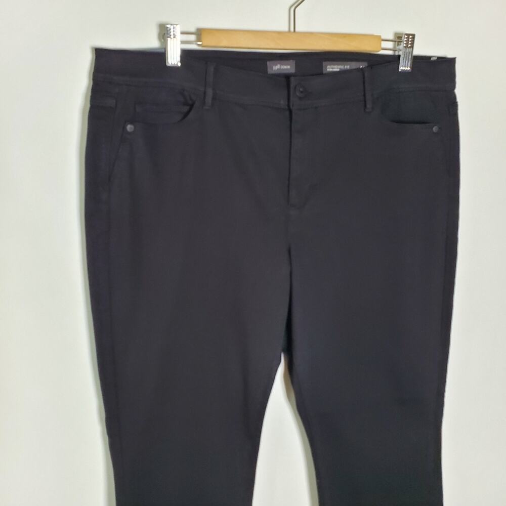 J Jill Authentic fit Slim Ankle black Stretchy denim jeans Size 16 NWT